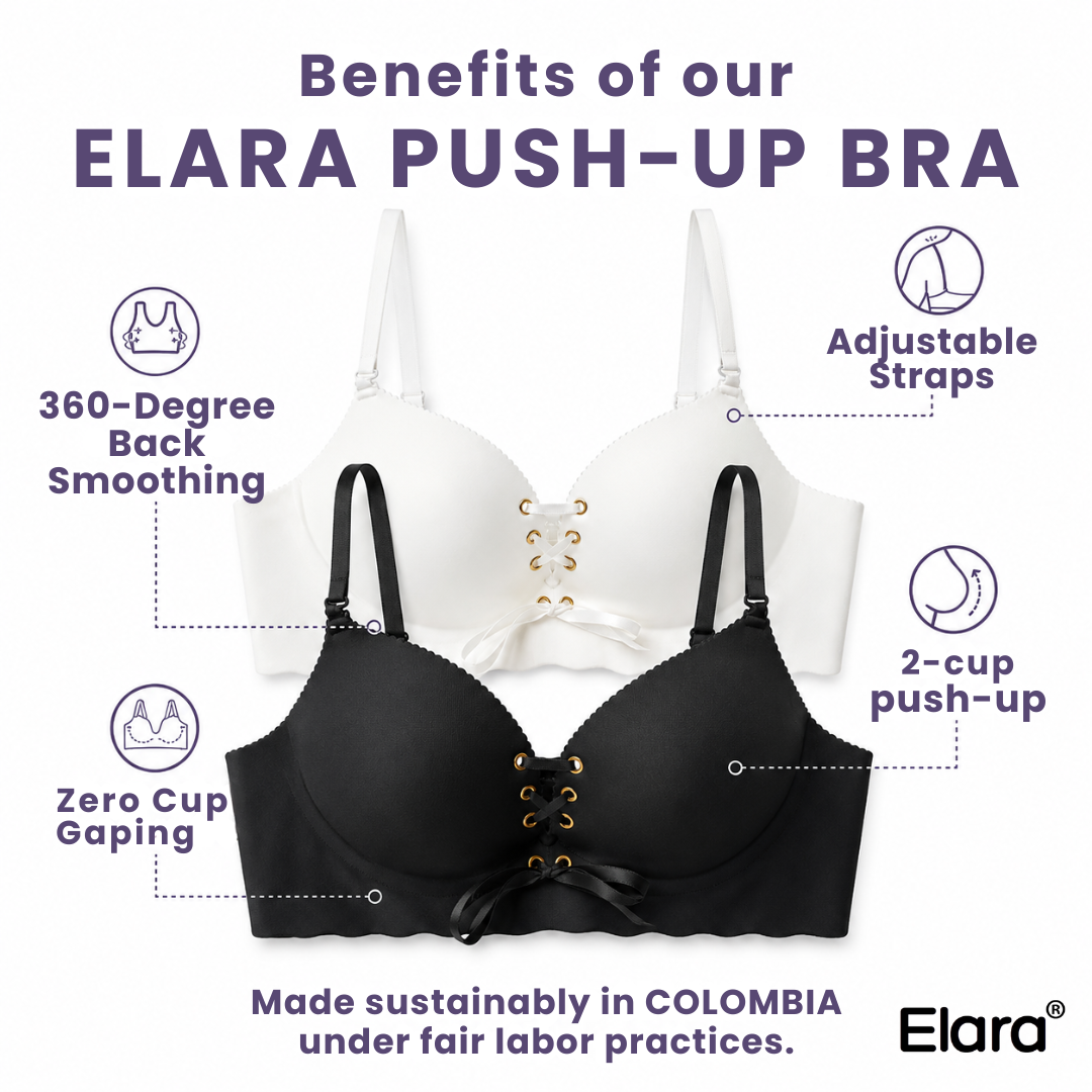 Elara® Everyday Double Push-Up Bra