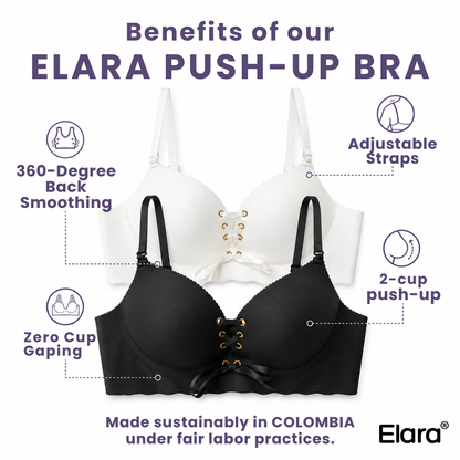 Elara® Everyday Double Push-Up Bra