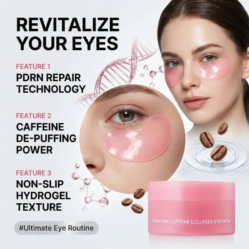 PDRN Pink Caffeine Firming Care Eye Patch 60pc